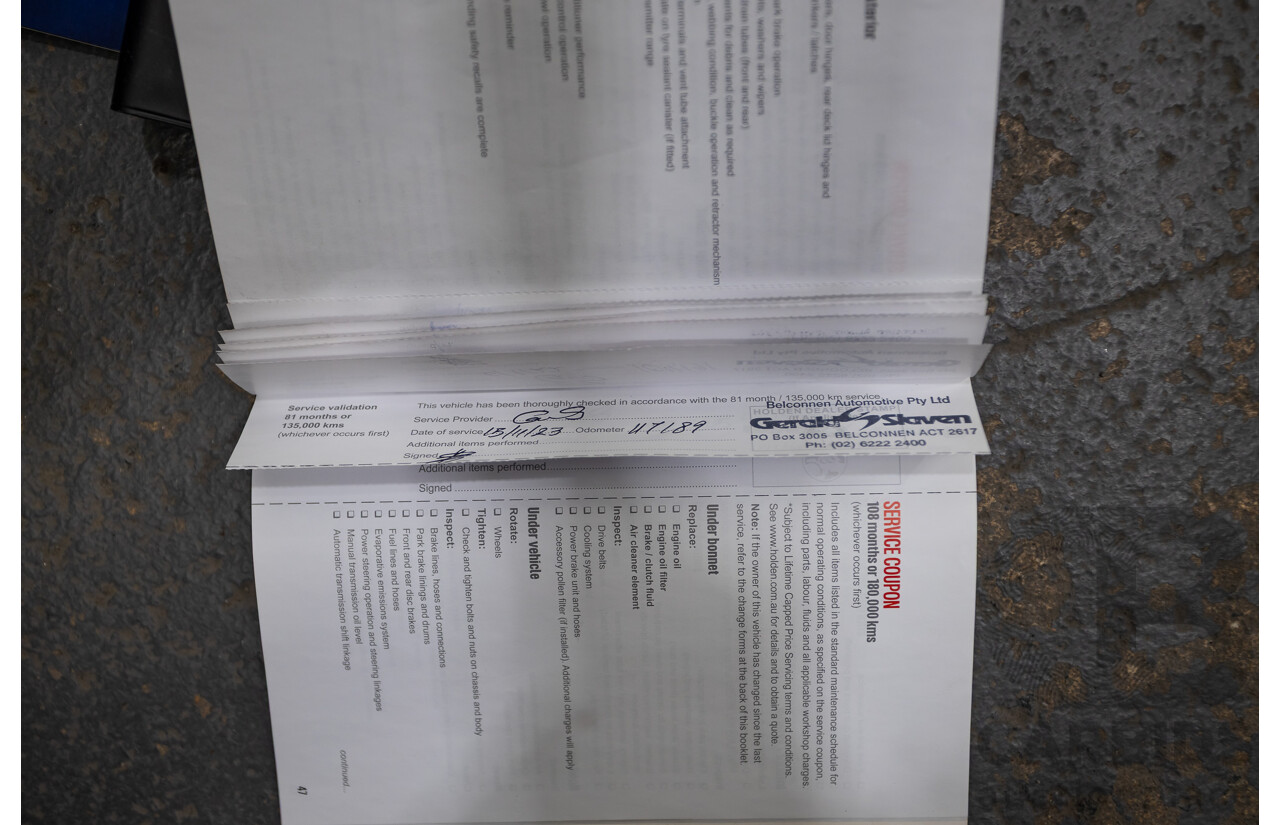 06/2016 Holden Commodore SV6 VF II 4D Sportwagon Prussian Steel Grey 3.6L