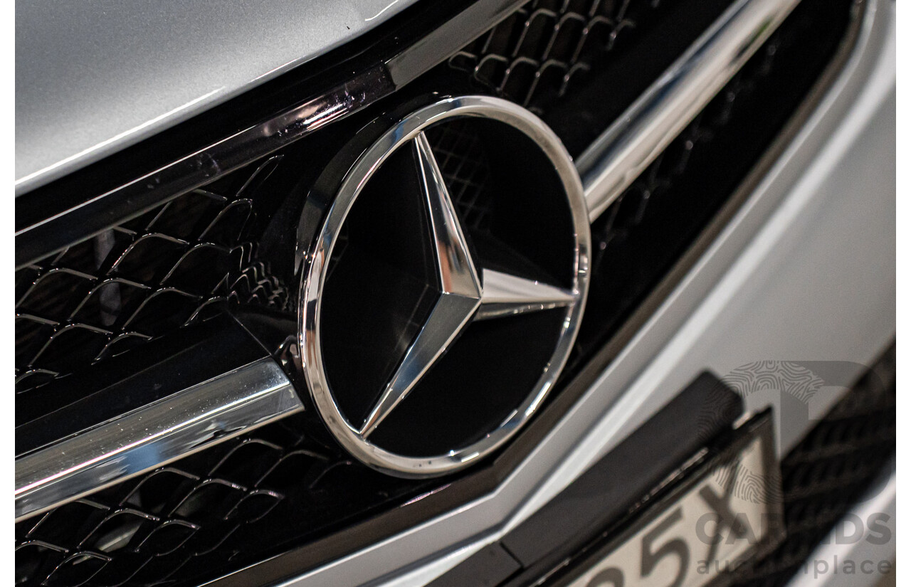 12/2014 Mercedes-Benz C180 W204 MY14 2d Coupe Diamond Silver Metallic Turbo 1.6L