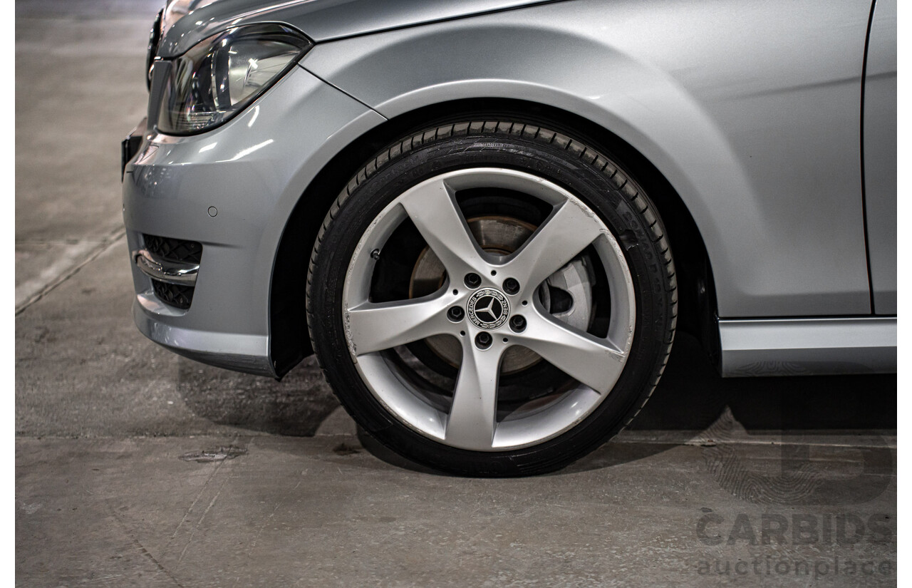 12/2014 Mercedes-Benz C180 W204 MY14 2d Coupe Diamond Silver Metallic Turbo 1.6L