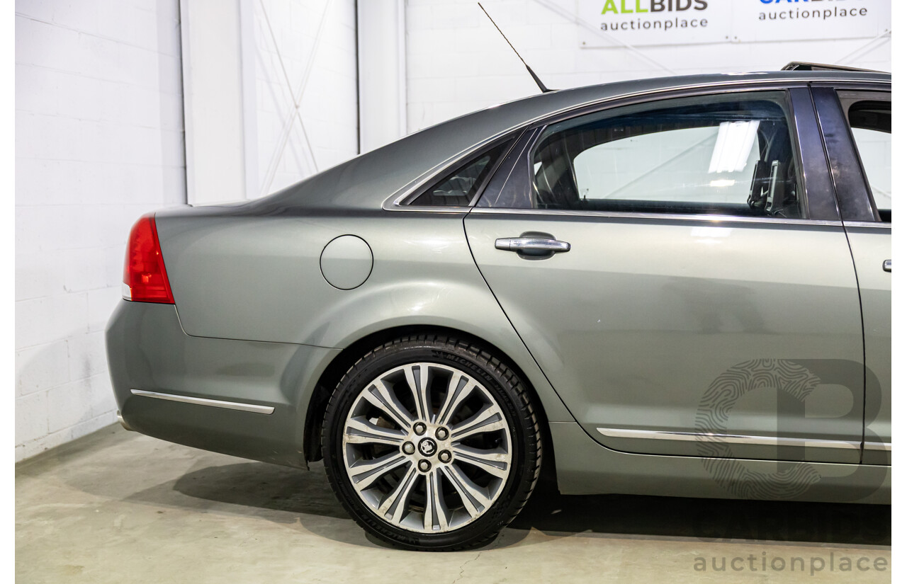 7/2015 Holden Caprice V WN MY15 4d Sedan Prussian Steel Grey Metallic V8 6.0L