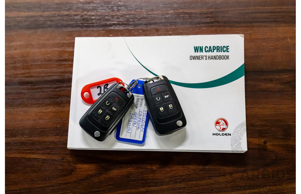 7/2015 Holden Caprice V WN MY15 4d Sedan Prussian Steel Grey Metallic V8 6.0L