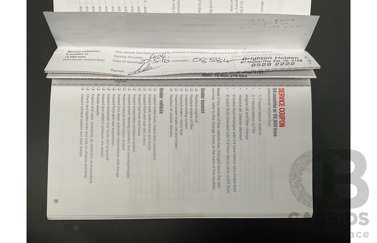 7/2015 Holden Caprice V WN MY15 4d Sedan Prussian Steel Grey Metallic V8 6.0L