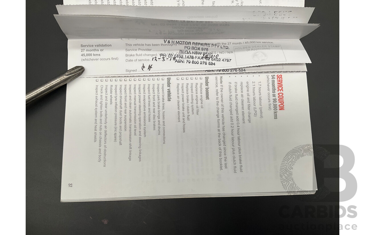 7/2015 Holden Caprice V WN MY15 4d Sedan Prussian Steel Grey Metallic V8 6.0L