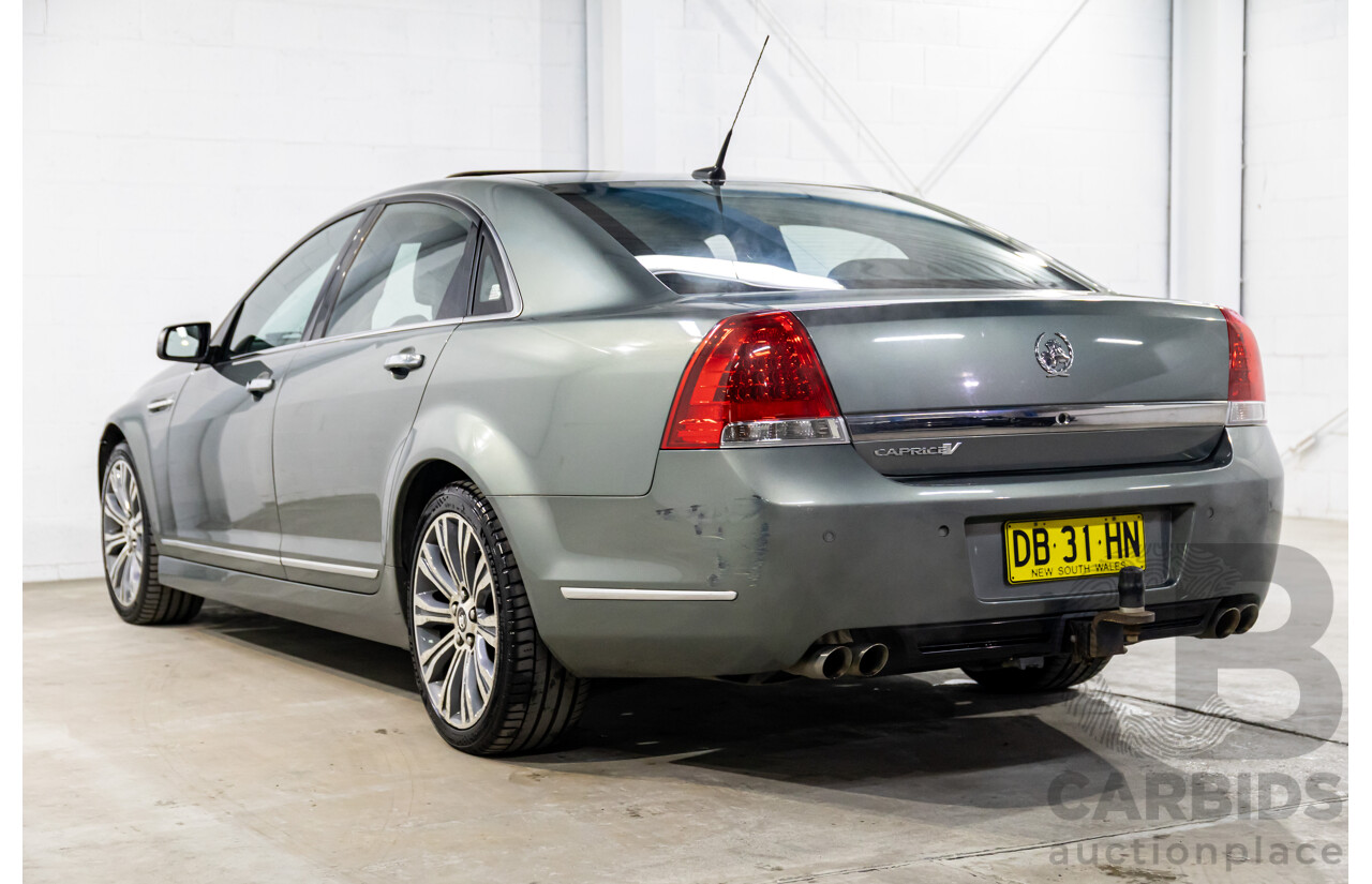 7/2015 Holden Caprice V WN MY15 4d Sedan Prussian Steel Grey Metallic V8 6.0L