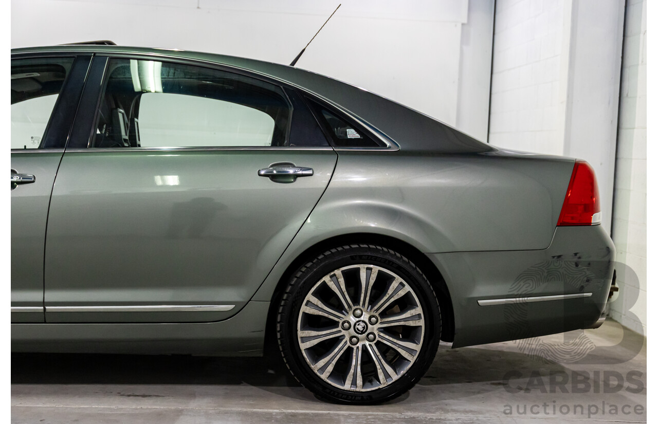 7/2015 Holden Caprice V WN MY15 4d Sedan Prussian Steel Grey Metallic V8 6.0L