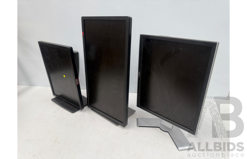 Assorted Dell Computer Monitors & Accessories - Assorted Power Supplys + Assorted Keyboards