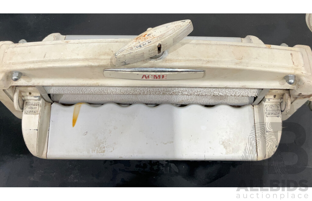Vintage Outdoor Camping Hand Washer & ACME Clothes Wringer