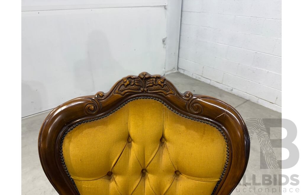 Reproduction Victorian Mahogany Five Piece Lounge Suite