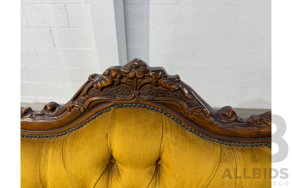 Reproduction Victorian Mahogany Five Piece Lounge Suite