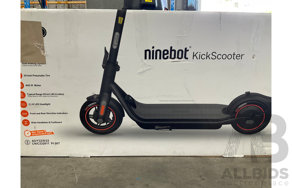 Segway Ninebot Kickscooter F65l Electric Scooter - Black
