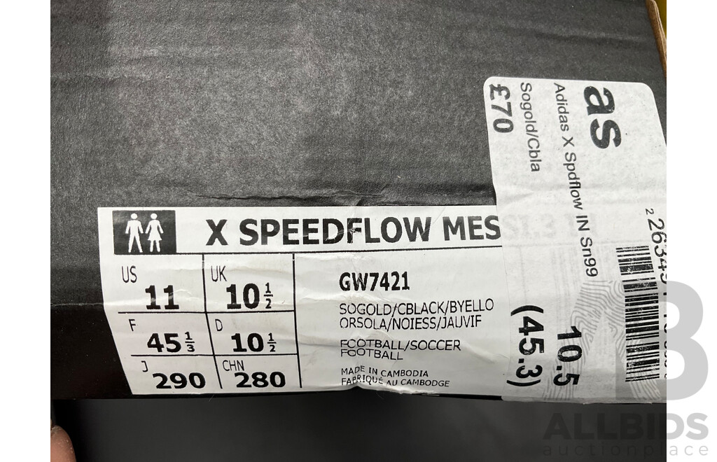 ADIDAS Unisex X Speedflow Messi.3 Indoor Football Boots Size 11