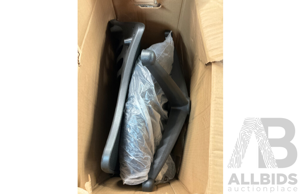 Mid Black Swivel Ergonomic Task Office Chair with Flip Up Arms