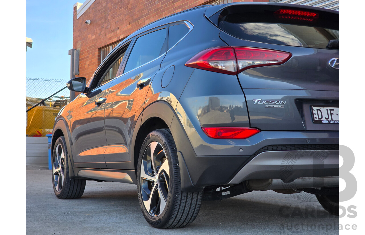 7/2016 Hyundai Tucson Highlander (AWD) TLe 4d Wagon Pepper Grey Metallic Turbo 1.6L