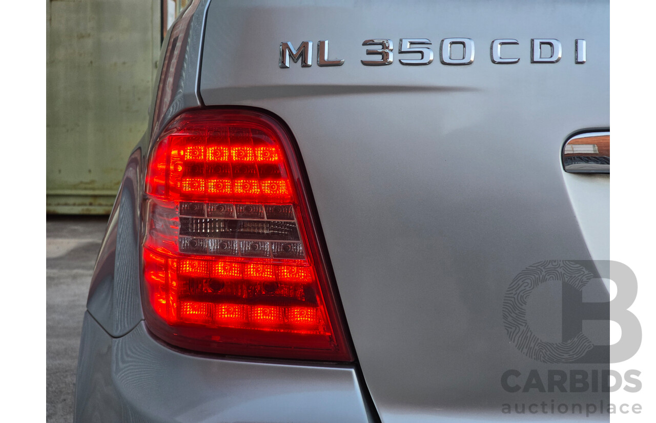03/2011 Mercedes Benz ML350 CDI AMG Sports (4x4) 164 MY11 4d Wagon Iridium Silver Metallic Turbo Diesel V6 3.0L