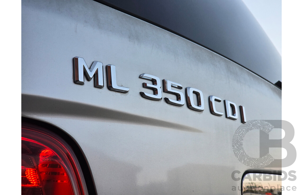 03/2011 Mercedes Benz ML350 CDI AMG Sports (4x4) 164 MY11 4d Wagon Iridium Silver Metallic Turbo Diesel V6 3.0L
