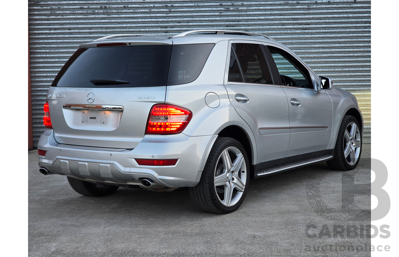 03/2011 Mercedes Benz ML350 CDI AMG Sports (4x4) 164 MY11 4d Wagon Iridium Silver Metallic Turbo Diesel V6 3.0L