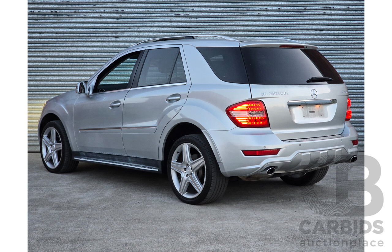 03/2011 Mercedes Benz ML350 CDI AMG Sports (4x4) 164 MY11 4d Wagon Iridium Silver Metallic Turbo Diesel V6 3.0L