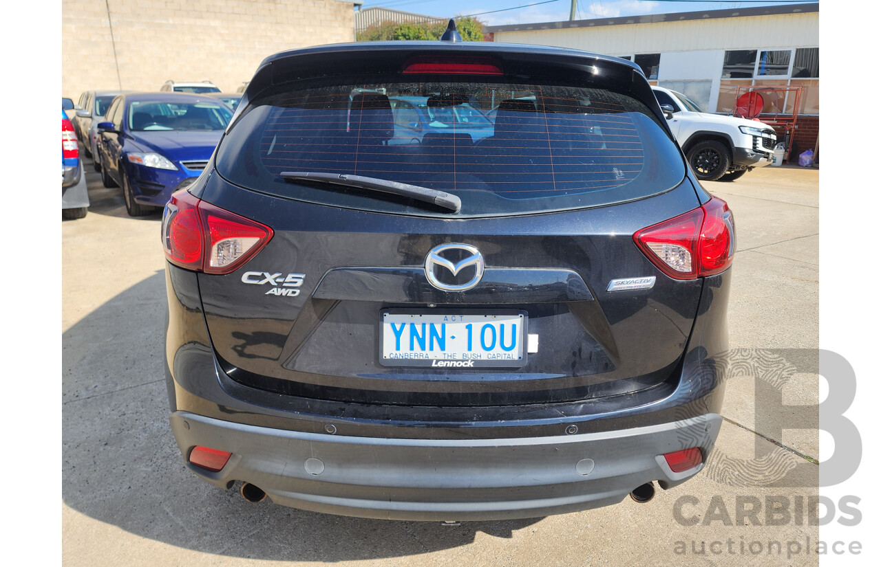 11/2012 Mazda Cx-5 MAXX Sport (4x4)  4d Wagon Black 2.2L