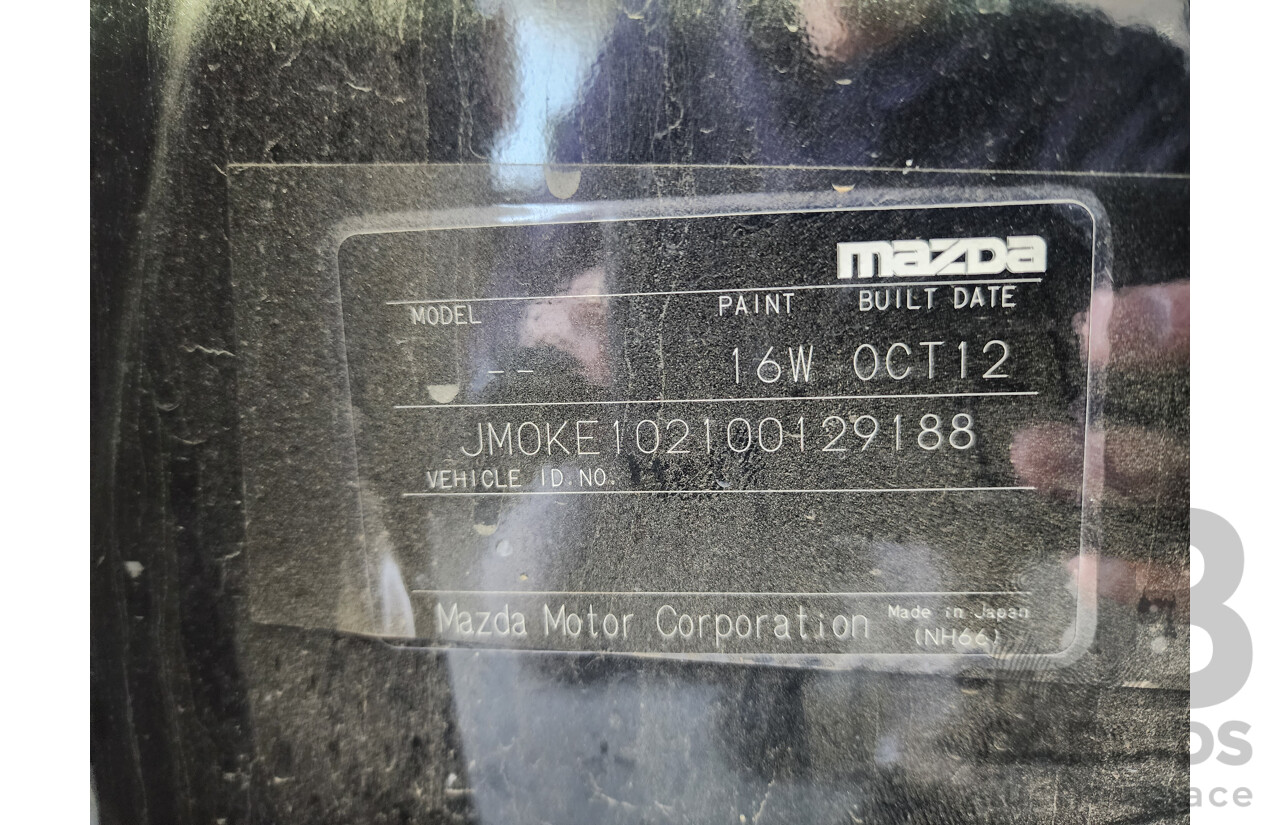 11/2012 Mazda Cx-5 MAXX Sport (4x4)  4d Wagon Black 2.2L