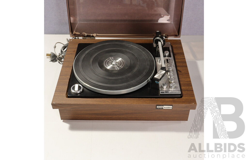 Vintage BSR Macdonald 810 Transcription Turntable