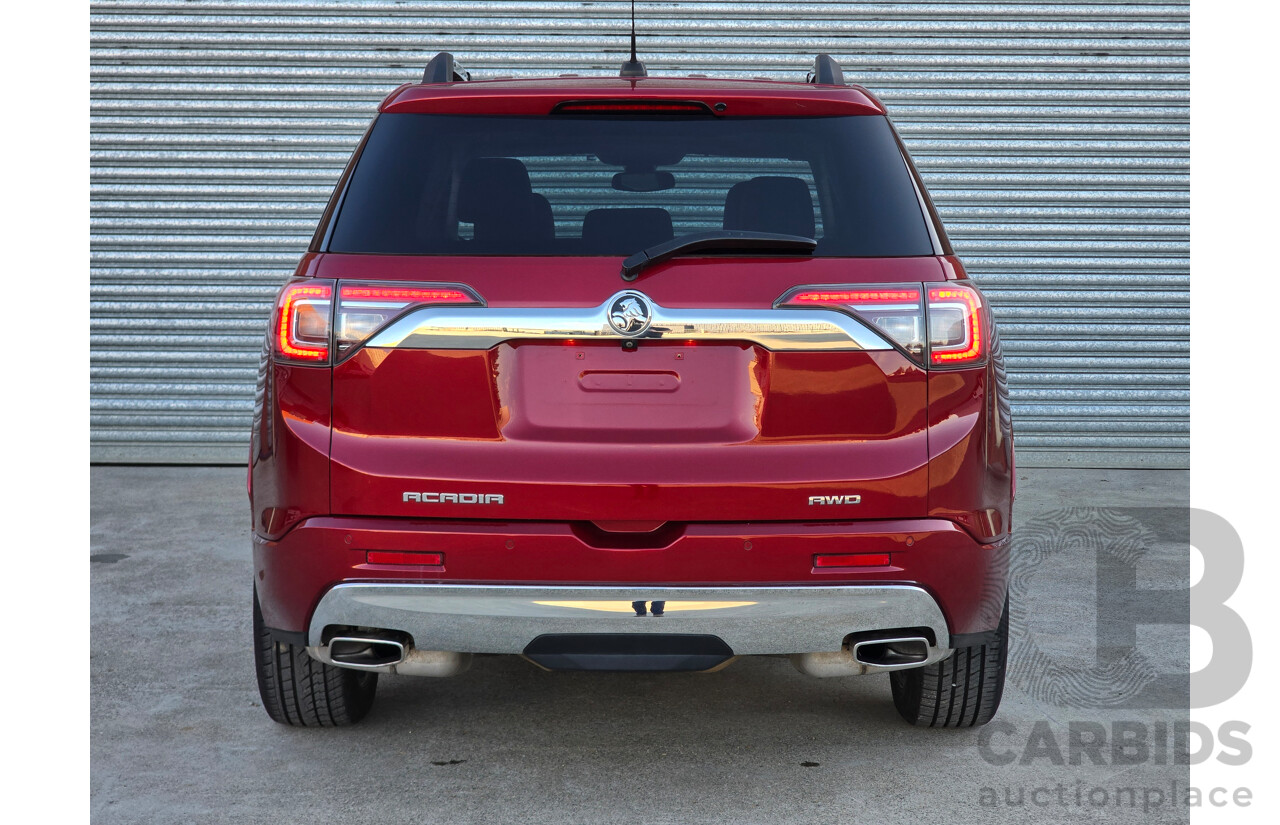 10/2018 Holden Acadia LTZ-V (AWD) MY19 AC 4d Wagon Glory Red V6 3.6L - 7 Seater
