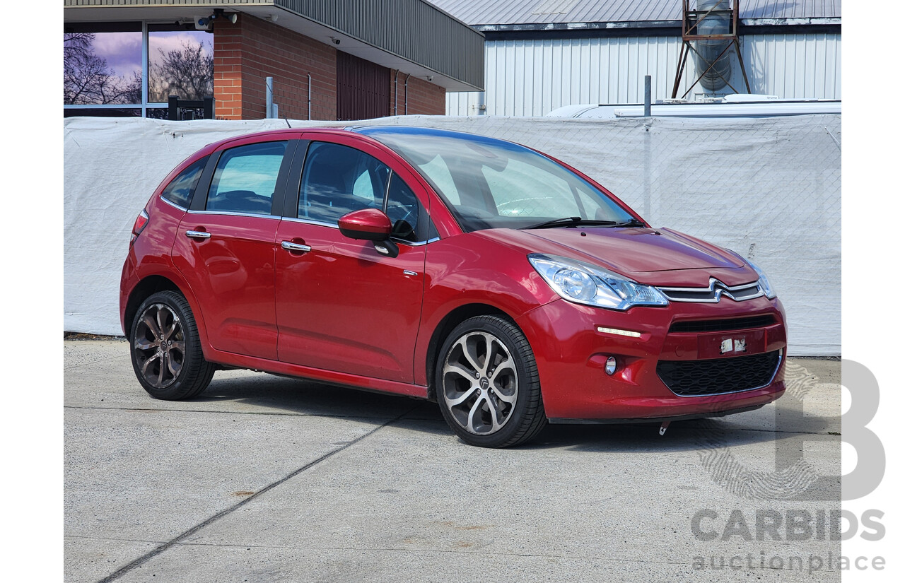 1/2014 Citroen C3 Exclusive 1.6 A5 MY14 5d Hatchback Red 1.6L