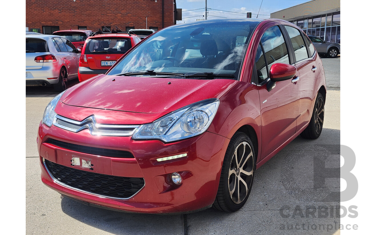 1/2014 Citroen C3 Exclusive 1.6 A5 MY14 5d Hatchback Red 1.6L