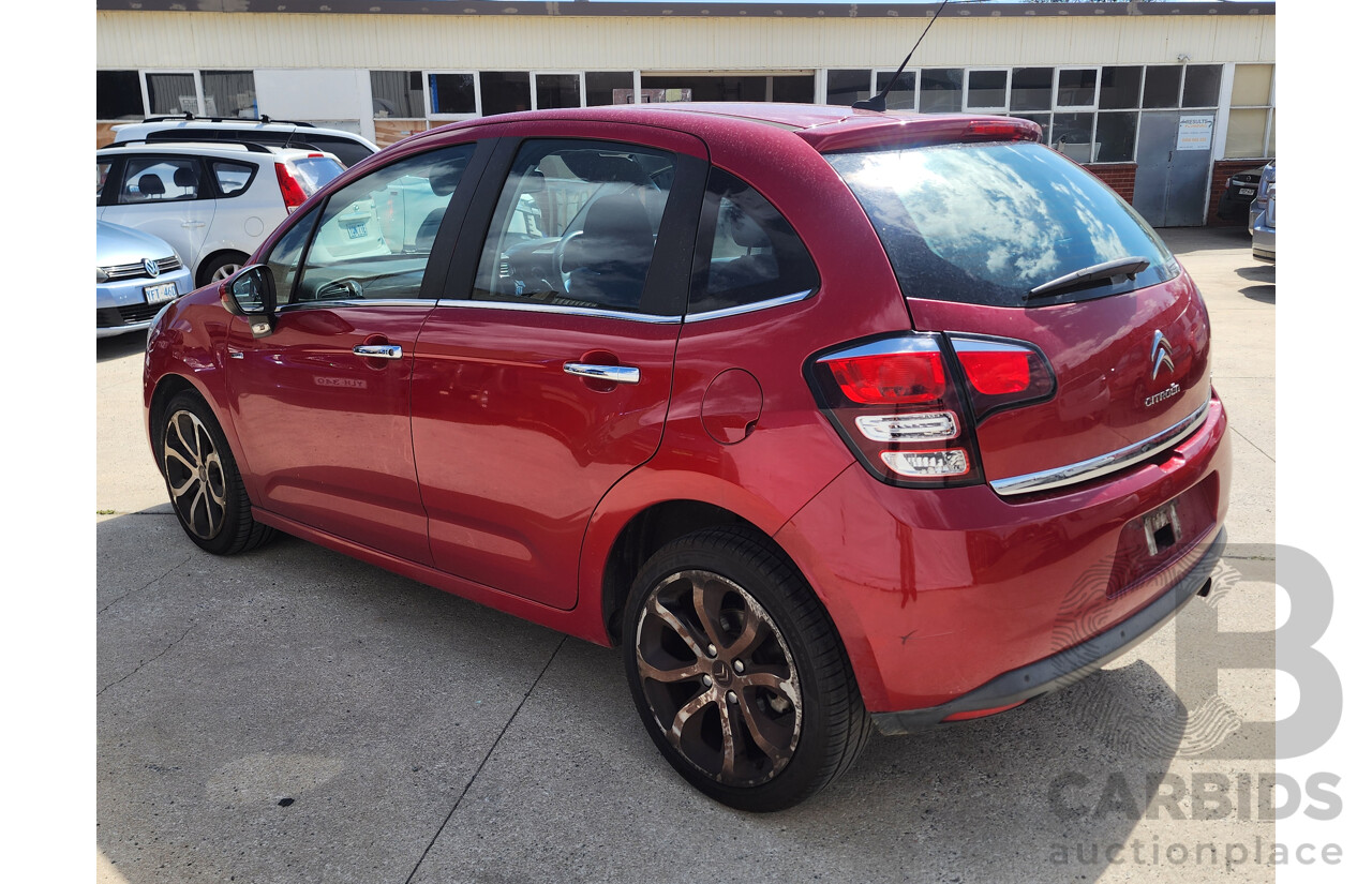1/2014 Citroen C3 Exclusive 1.6 A5 MY14 5d Hatchback Red 1.6L
