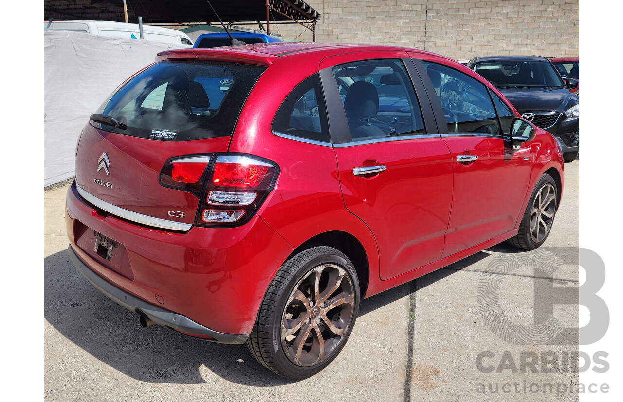 1/2014 Citroen C3 Exclusive 1.6 A5 MY14 5d Hatchback Red 1.6L