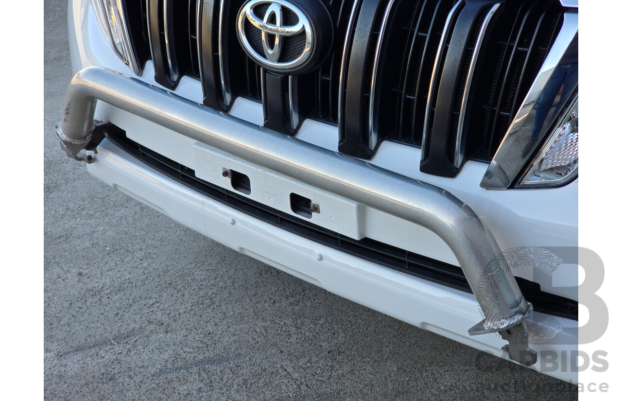 6/2016 Toyota Landcruiser Prado GXL (4x4) GDJ150R MY16 4d Wagon Glacier White Turbo Diesel 2.8L - 7 Seater