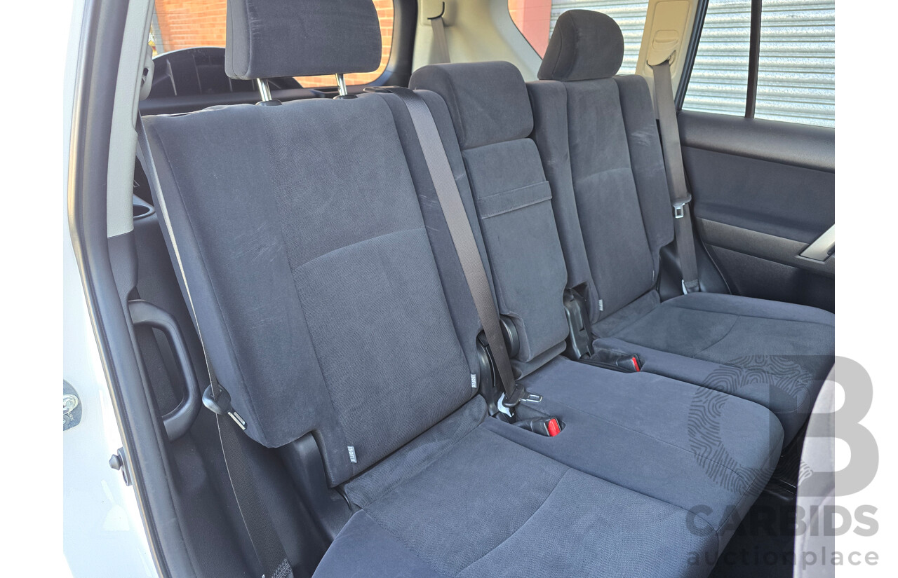 6/2016 Toyota Landcruiser Prado GXL (4x4) GDJ150R MY16 4d Wagon Glacier White Turbo Diesel 2.8L - 7 Seater