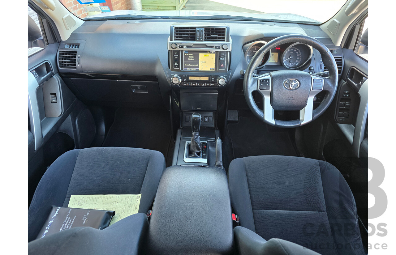 6/2016 Toyota Landcruiser Prado GXL (4x4) GDJ150R MY16 4d Wagon Glacier White Turbo Diesel 2.8L - 7 Seater