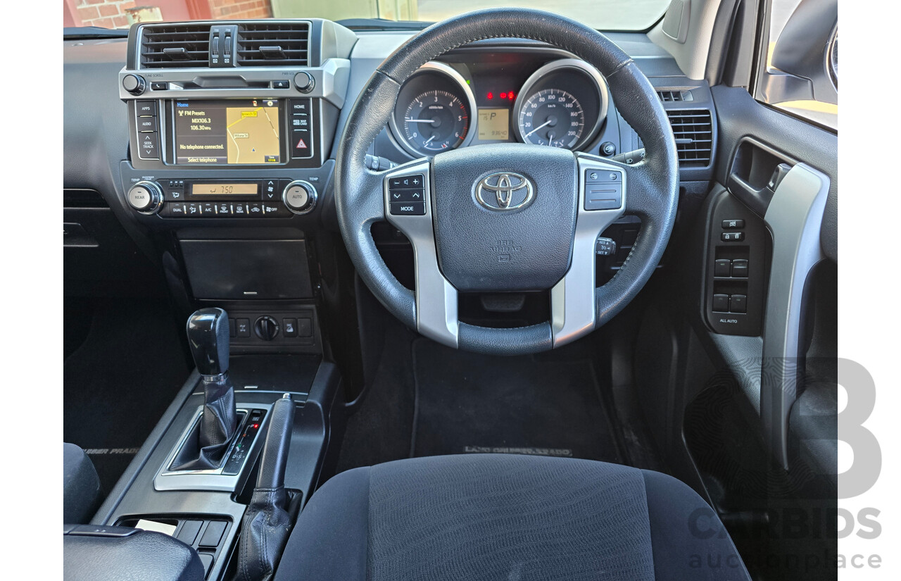 6/2016 Toyota Landcruiser Prado GXL (4x4) GDJ150R MY16 4d Wagon Glacier White Turbo Diesel 2.8L - 7 Seater