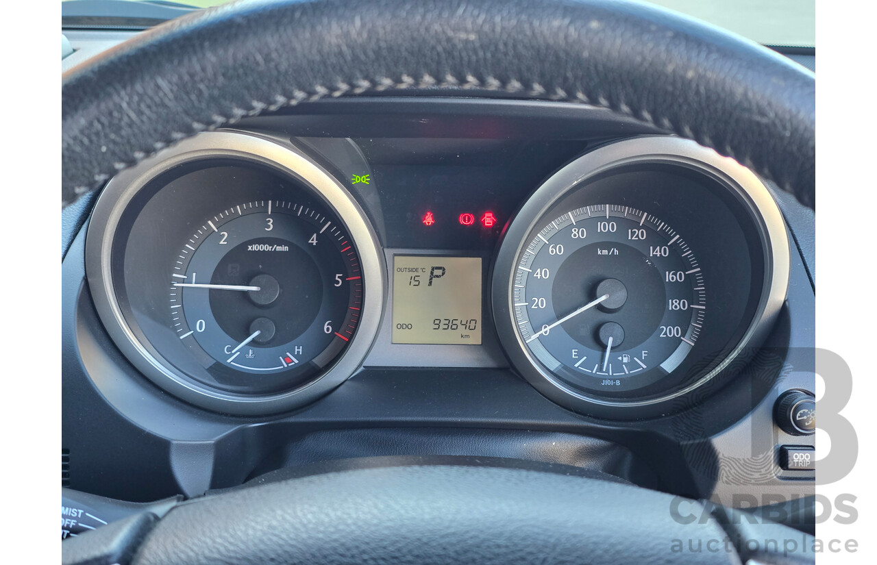 6/2016 Toyota Landcruiser Prado GXL (4x4) GDJ150R MY16 4d Wagon Glacier White Turbo Diesel 2.8L - 7 Seater