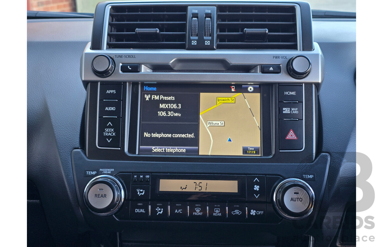 6/2016 Toyota Landcruiser Prado GXL (4x4) GDJ150R MY16 4d Wagon Glacier White Turbo Diesel 2.8L - 7 Seater