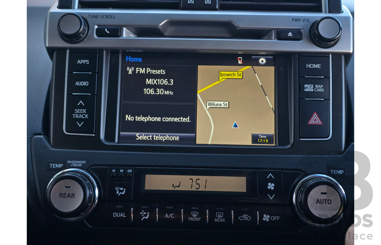 6/2016 Toyota Landcruiser Prado GXL (4x4) GDJ150R MY16 4d Wagon Glacier White Turbo Diesel 2.8L - 7 Seater