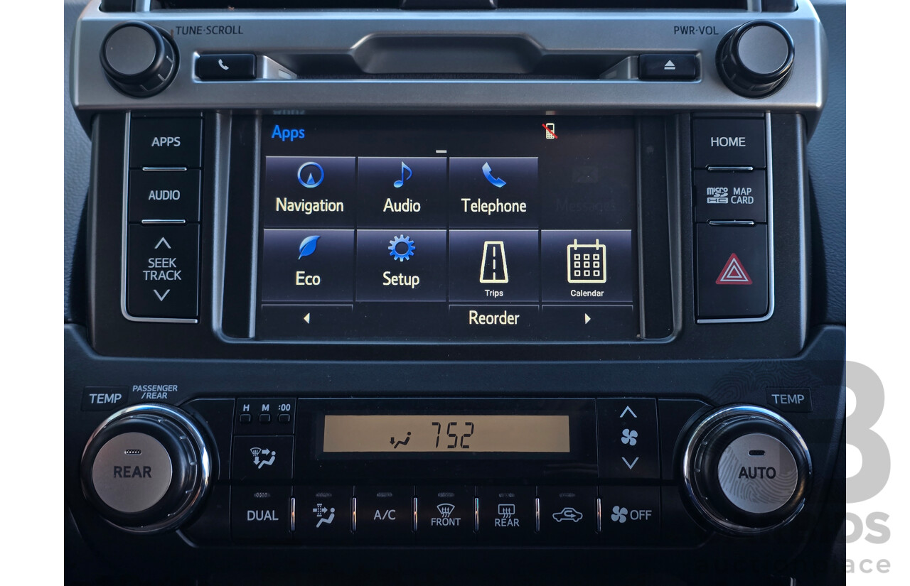 6/2016 Toyota Landcruiser Prado GXL (4x4) GDJ150R MY16 4d Wagon Glacier White Turbo Diesel 2.8L - 7 Seater