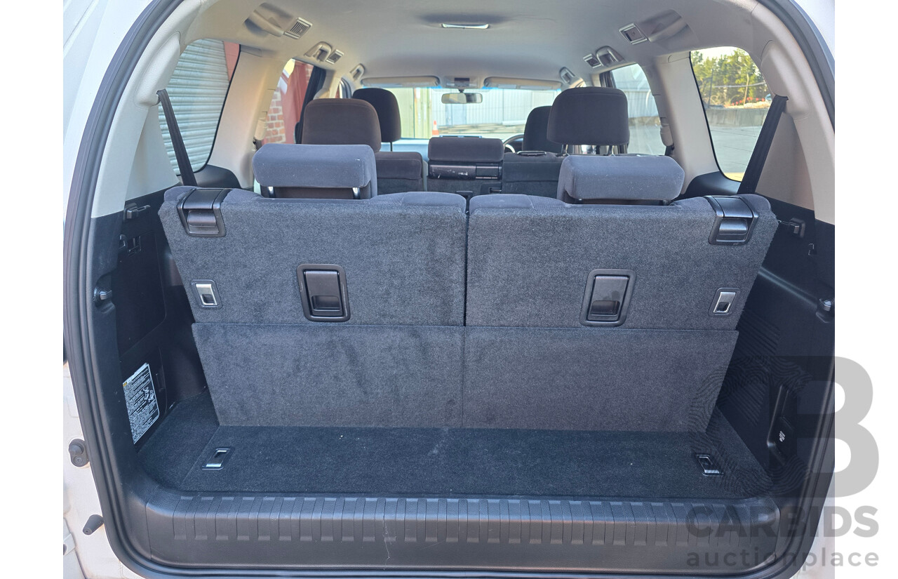 6/2016 Toyota Landcruiser Prado GXL (4x4) GDJ150R MY16 4d Wagon Glacier White Turbo Diesel 2.8L - 7 Seater