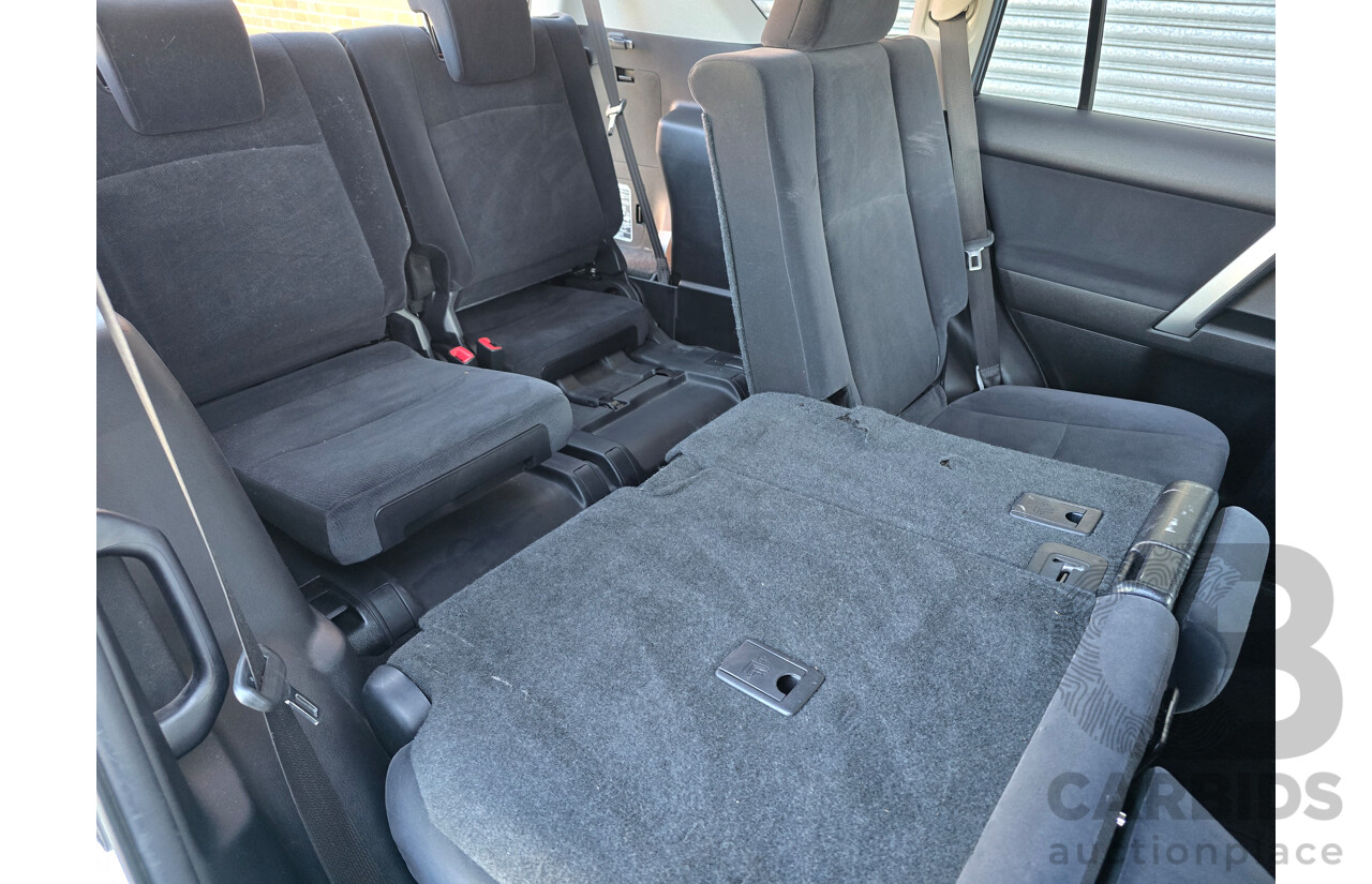 6/2016 Toyota Landcruiser Prado GXL (4x4) GDJ150R MY16 4d Wagon Glacier White Turbo Diesel 2.8L - 7 Seater