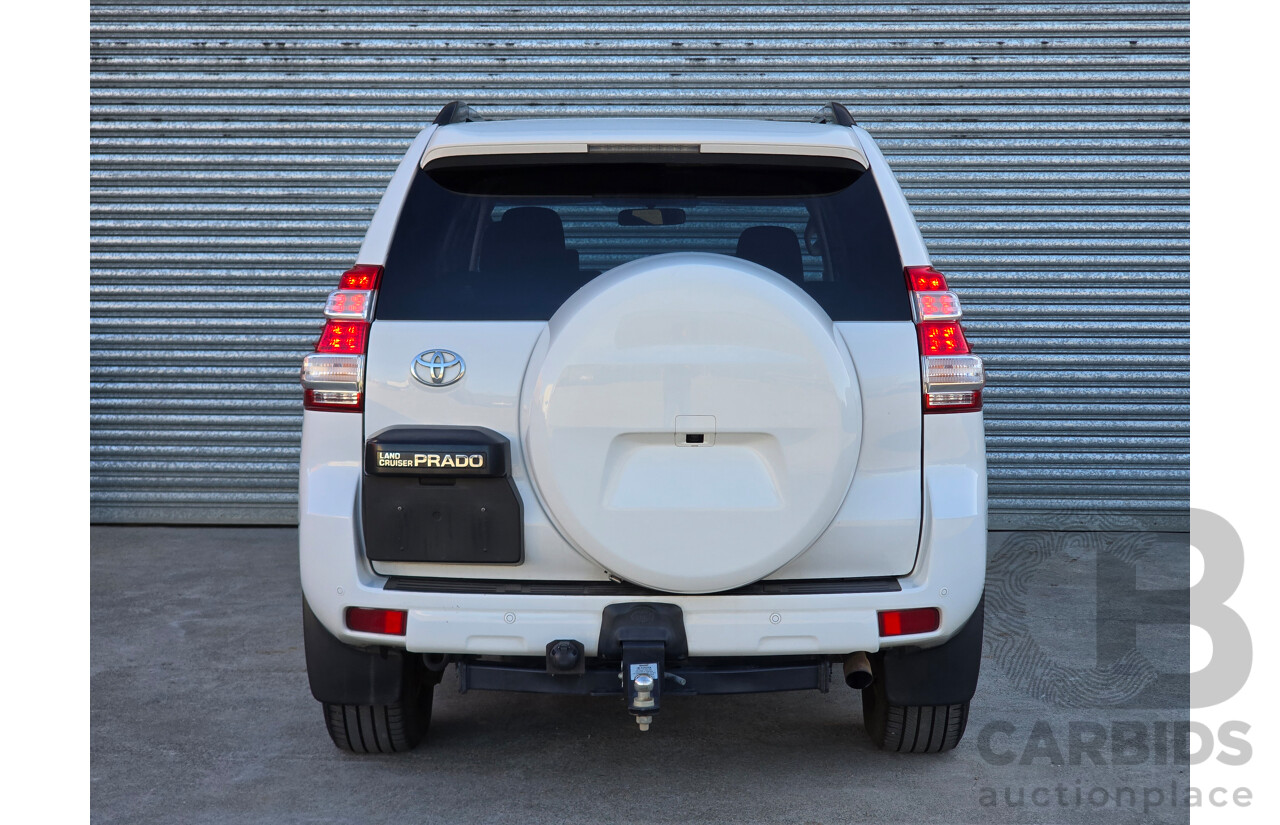6/2016 Toyota Landcruiser Prado GXL (4x4) GDJ150R MY16 4d Wagon Glacier White Turbo Diesel 2.8L - 7 Seater