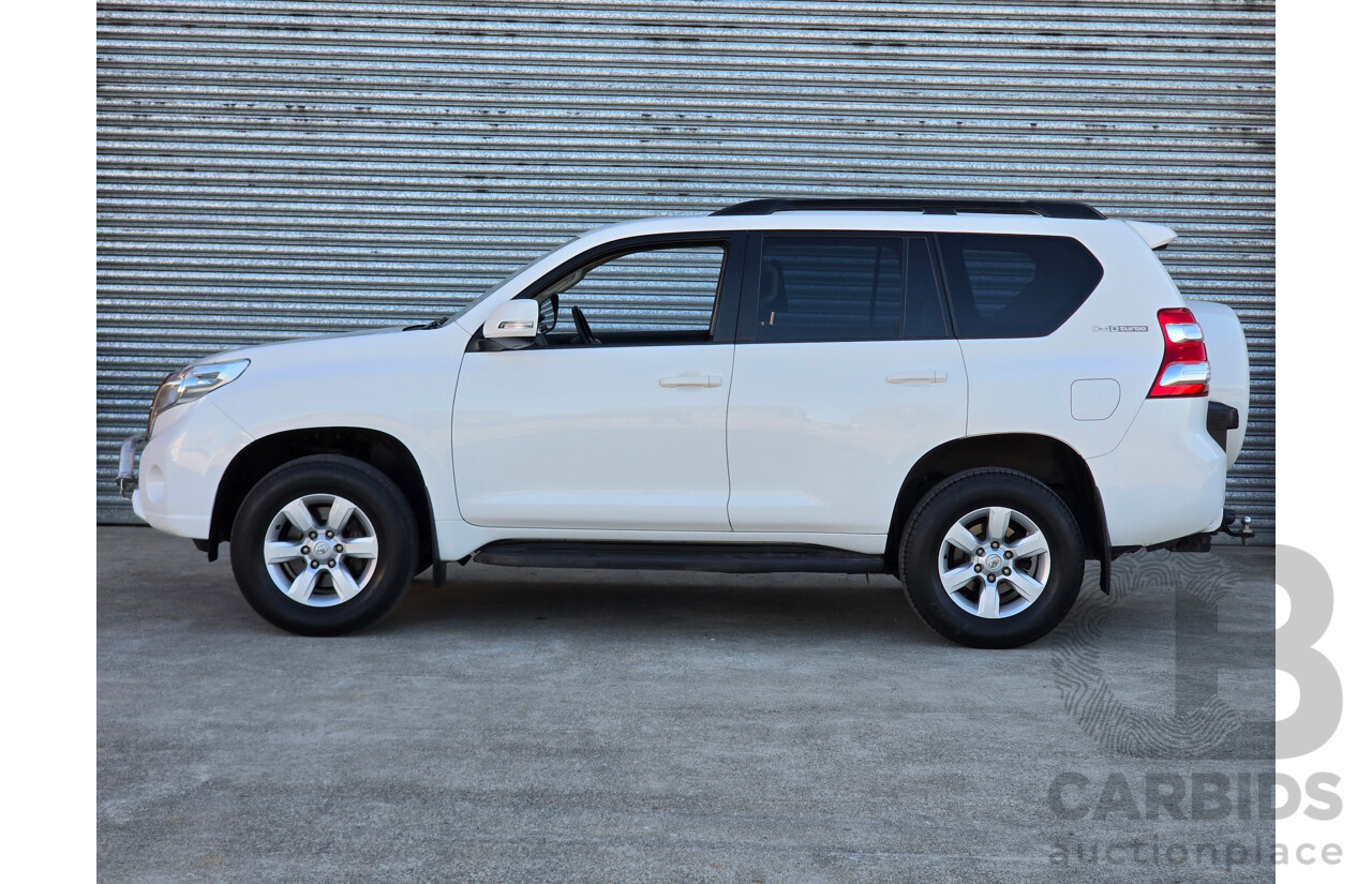 6/2016 Toyota Landcruiser Prado GXL (4x4) GDJ150R MY16 4d Wagon Glacier White Turbo Diesel 2.8L - 7 Seater