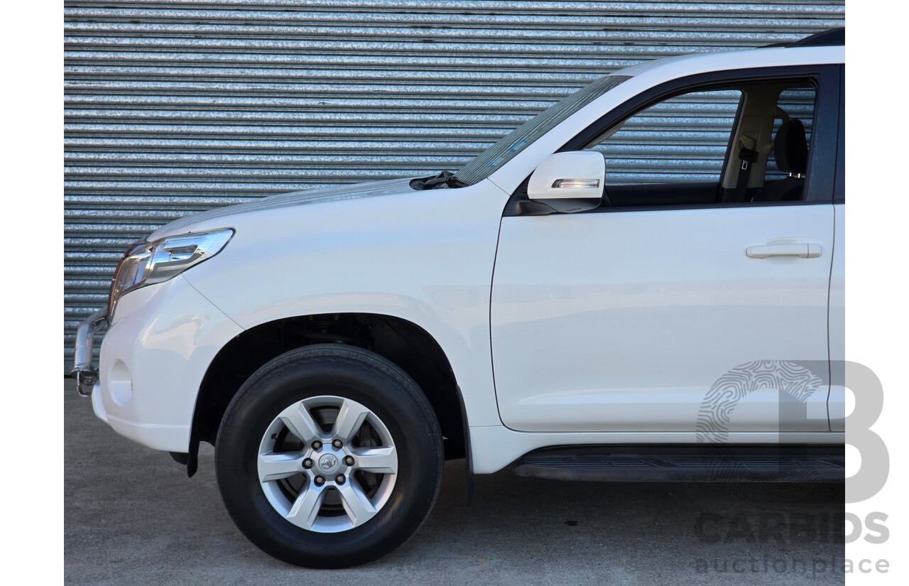 6/2016 Toyota Landcruiser Prado GXL (4x4) GDJ150R MY16 4d Wagon Glacier White Turbo Diesel 2.8L - 7 Seater
