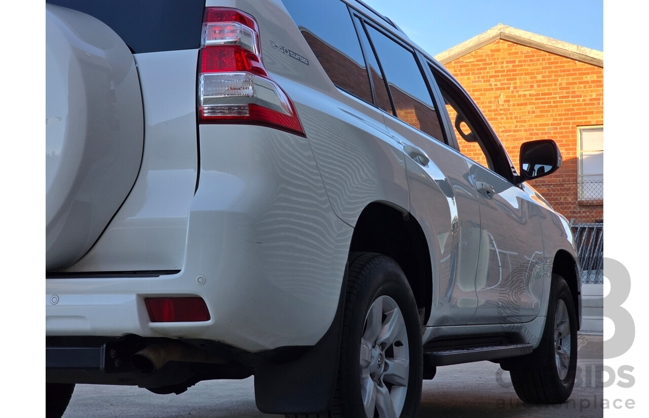 6/2016 Toyota Landcruiser Prado GXL (4x4) GDJ150R MY16 4d Wagon Glacier White Turbo Diesel 2.8L - 7 Seater