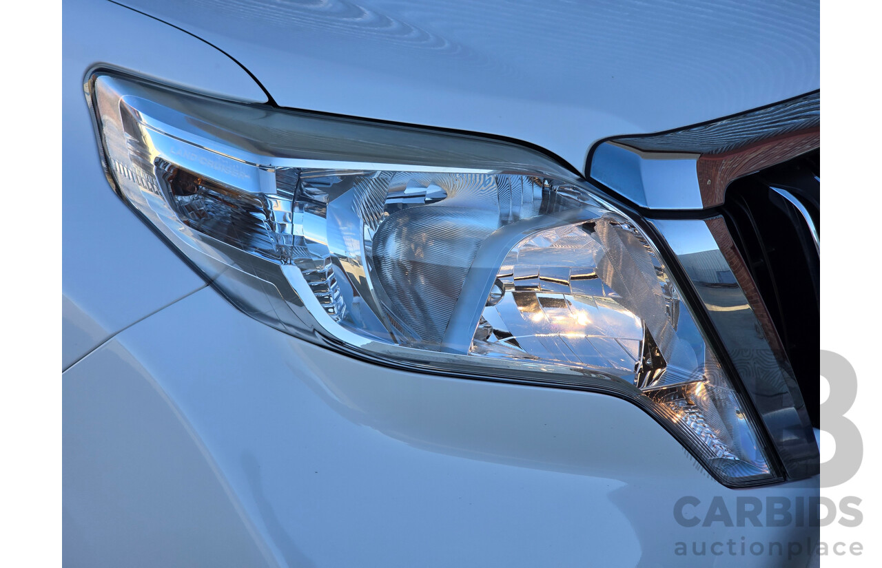 6/2016 Toyota Landcruiser Prado GXL (4x4) GDJ150R MY16 4d Wagon Glacier White Turbo Diesel 2.8L - 7 Seater