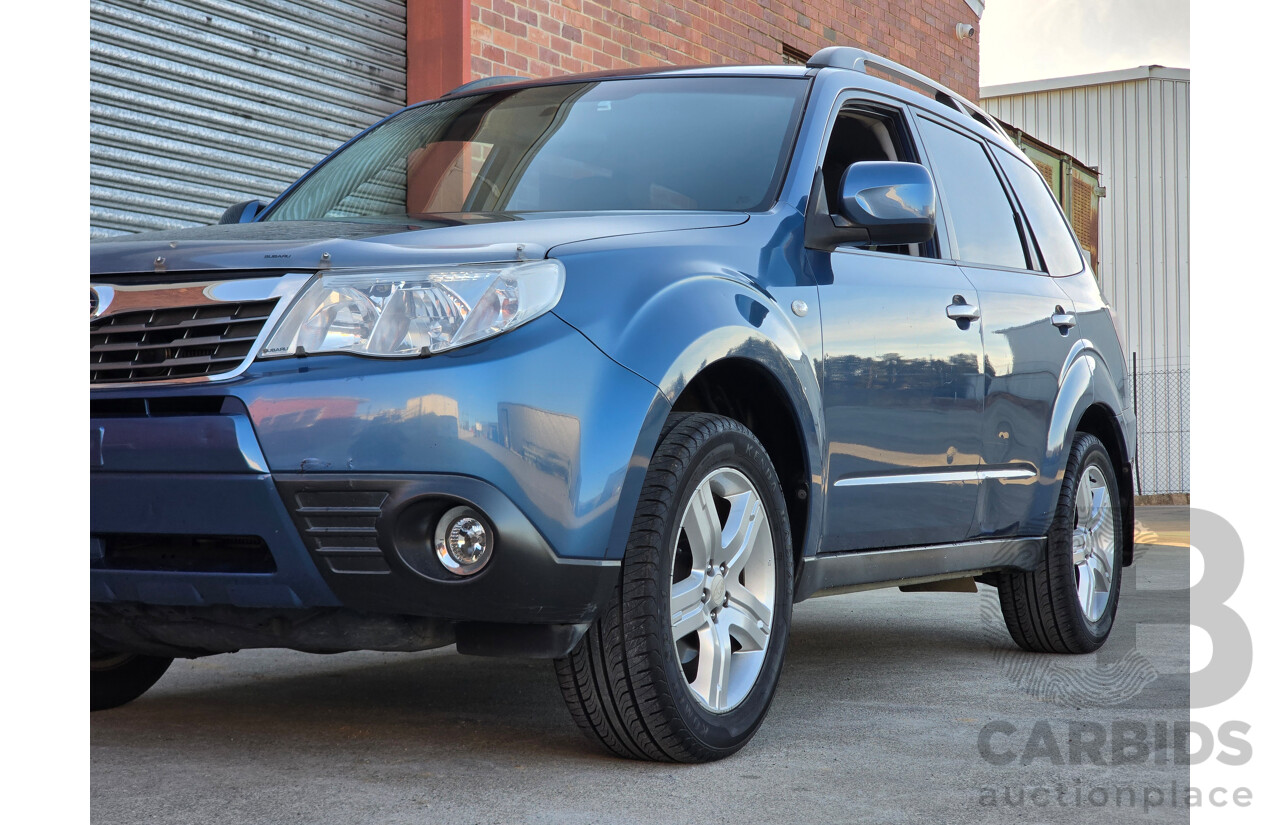8/2010 Subaru Forester XS (AWD) MY10 4d Wagon Newport Blue Pearl 2.5L