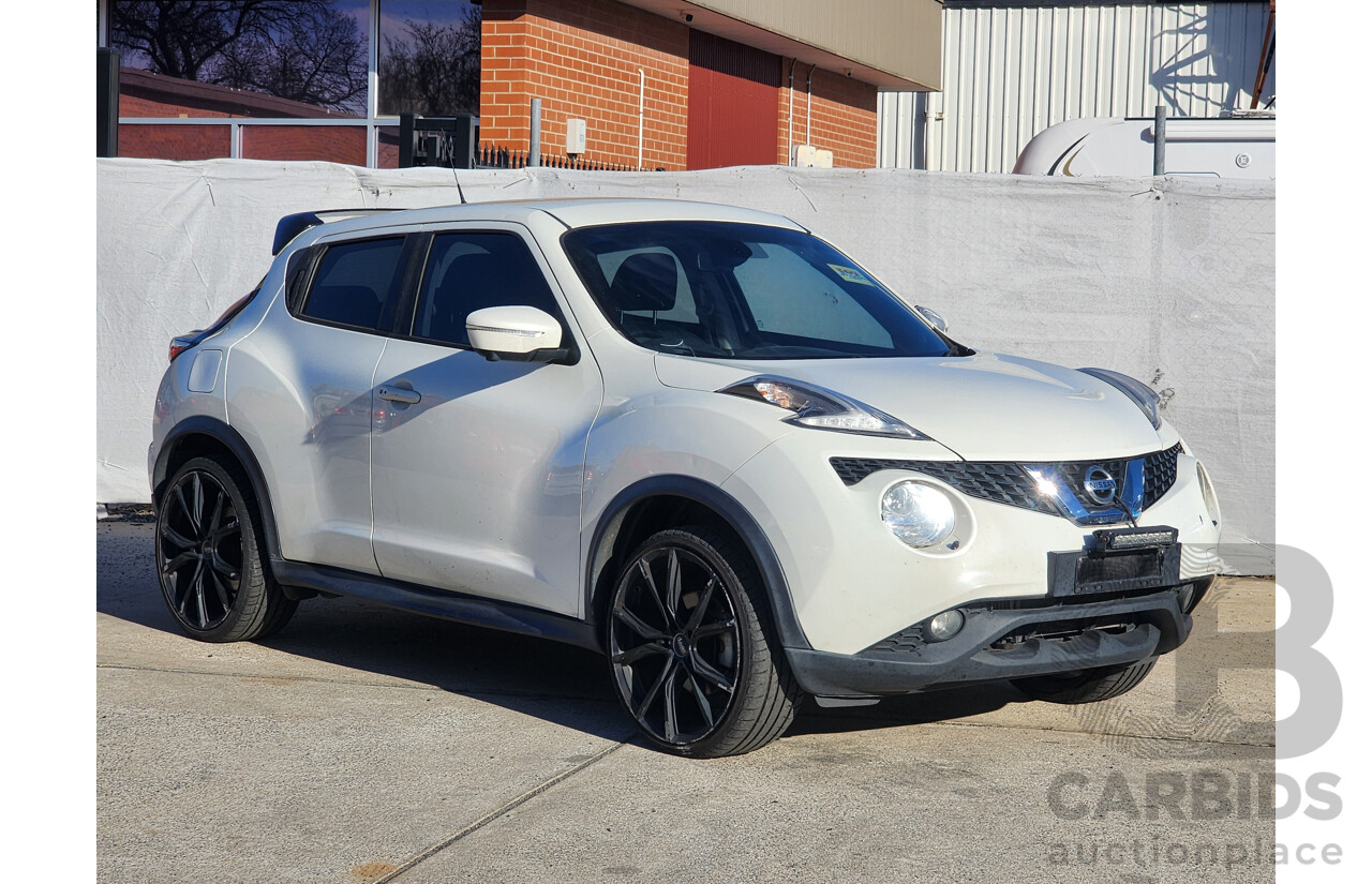 3/2015 Nissan Juke Ti-S (awd) F15 SERIES 2 4d Wagon White 1.6L