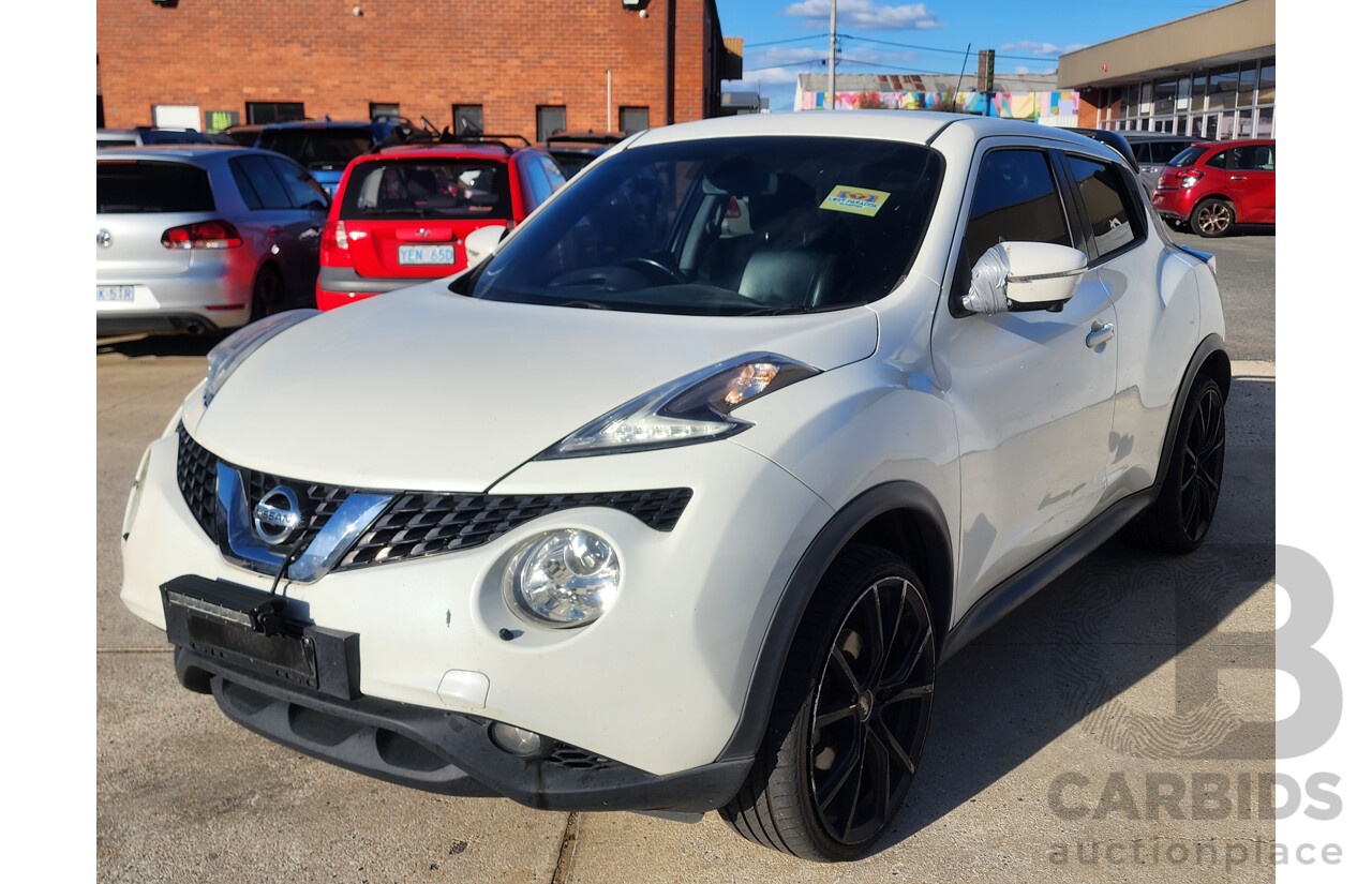 3/2015 Nissan Juke Ti-S (awd) F15 SERIES 2 4d Wagon White 1.6L
