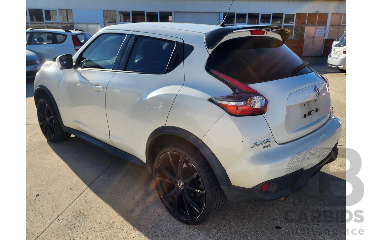 3/2015 Nissan Juke Ti-S (awd) F15 SERIES 2 4d Wagon White 1.6L