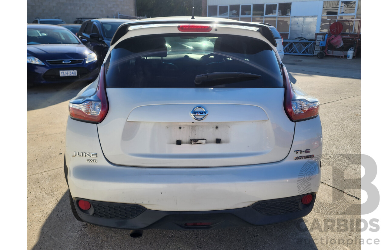 3/2015 Nissan Juke Ti-S (awd) F15 SERIES 2 4d Wagon White 1.6L