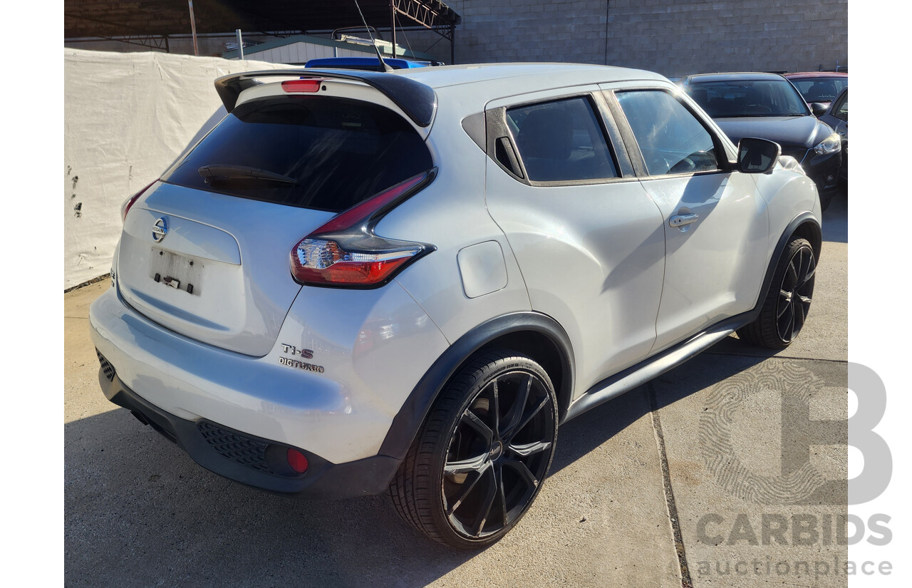 3/2015 Nissan Juke Ti-S (awd) F15 SERIES 2 4d Wagon White 1.6L